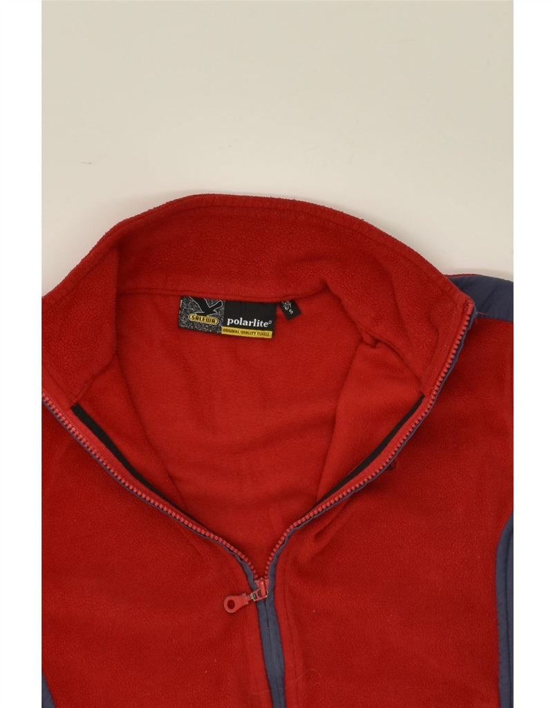 SALEWA Girls Fleece Jacket 6-7 Years Small  Red Colourblock Polyester | Vintage SALEWA | Thrift | Second-Hand SALEWA | Used Clothing | Messina Hembry 