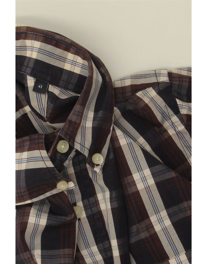 MARINA YACHTING Mens Regular Fit Shirt Size 41 Medium Multicoloured Check Vintage Marina Yachting and Second-Hand Marina Yachting from Messina Hembry 