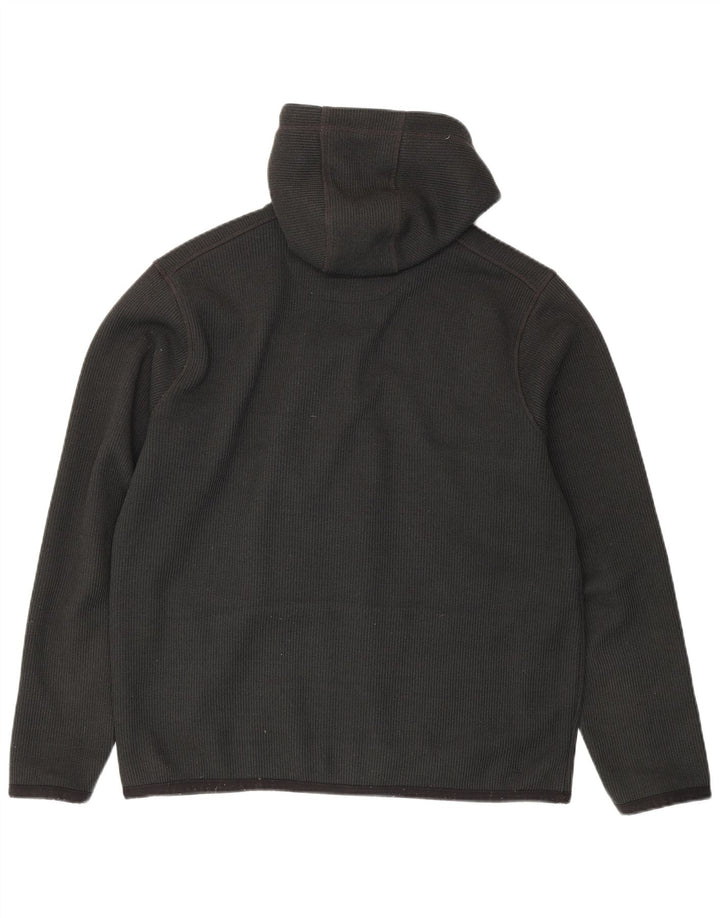 Weird Fish Mens Zip Hoodie Sweater Large Grey Polyester