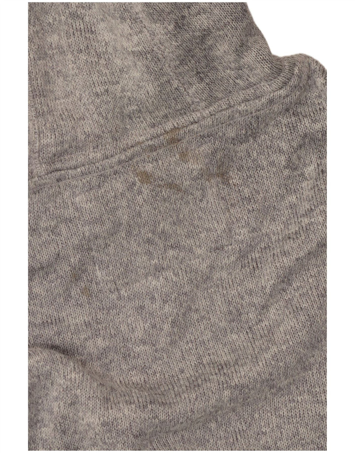 Quiksilver Mens Hoodie Jumper Large Grey Colourblock Polyester