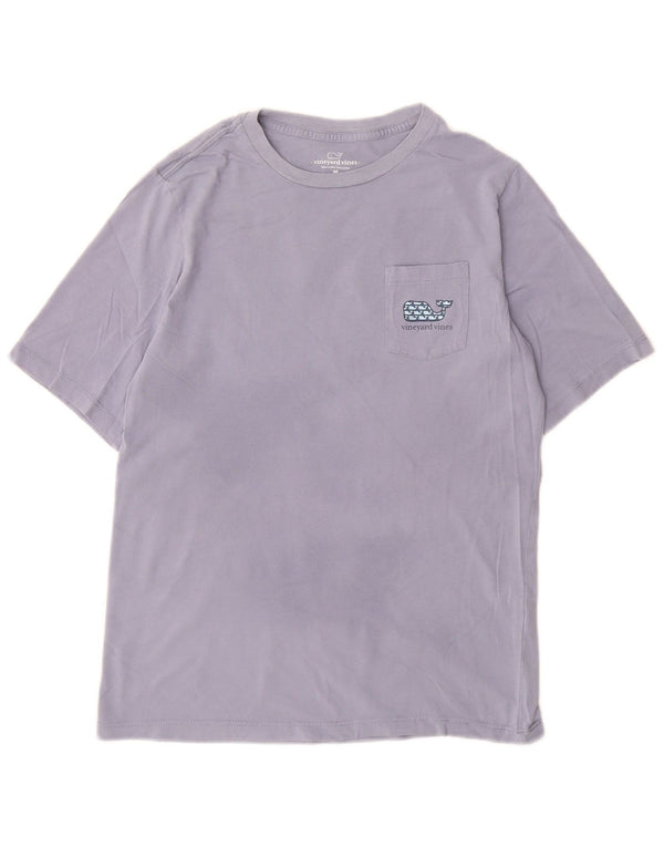 VINEYARD VINES Boys Graphic T-Shirt Top 12-13 Years Medium Purple Cotton