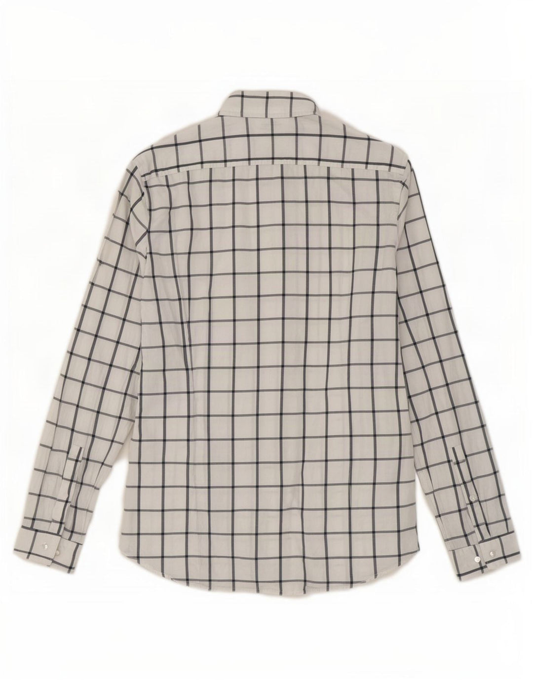 Michael Kors Mens Slim Fit Shirt Medium White Check