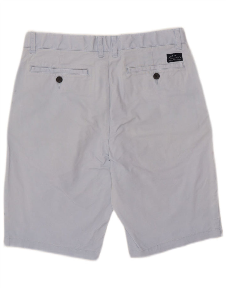 JACK WILLS Mens Chino Shorts W32 Medium Blue Cotton