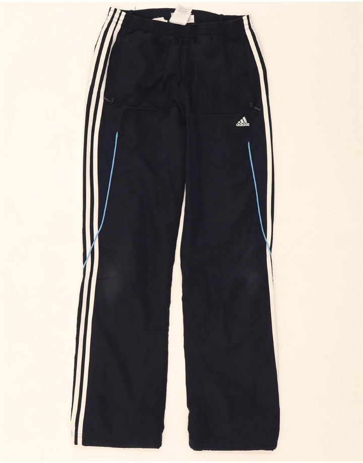 ADIDAS Boys Clima 365 Tracksuit Trousers 15-16 Years  Navy Blue Polyester Vintage Adidas and Second-Hand Adidas from Messina Hembry 