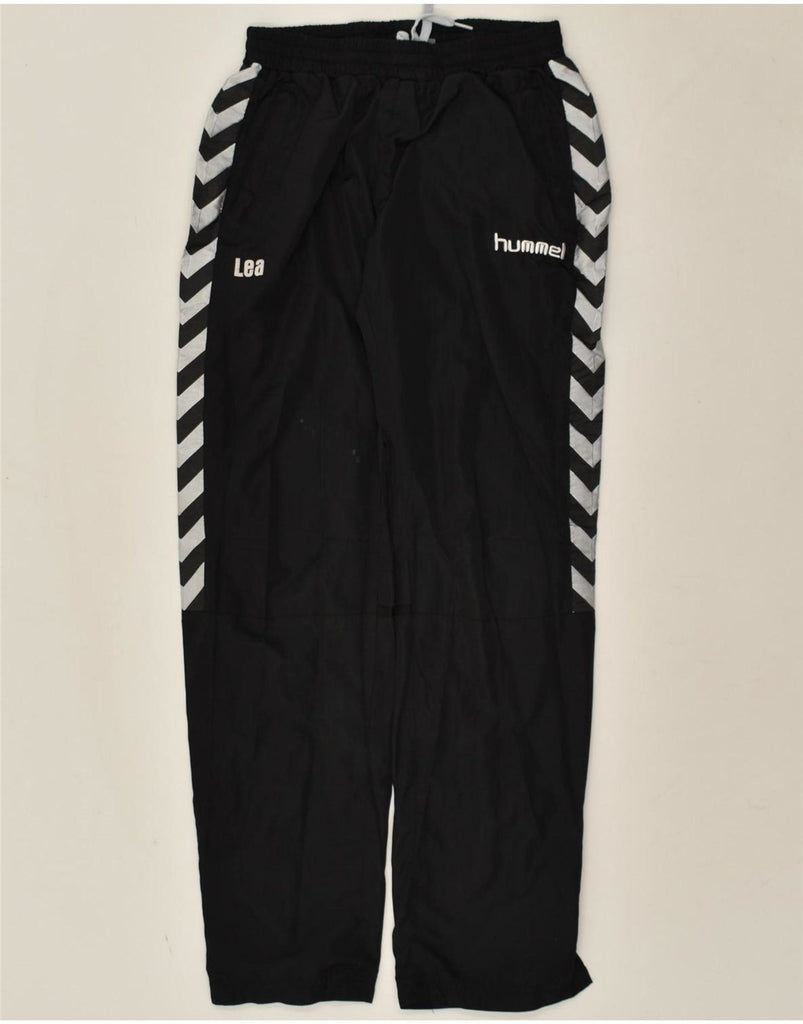 HUMMEL Mens Graphic Tracksuit Trousers Small Black Polyester Vintage Hummel and Second-Hand Hummel from Messina Hembry 