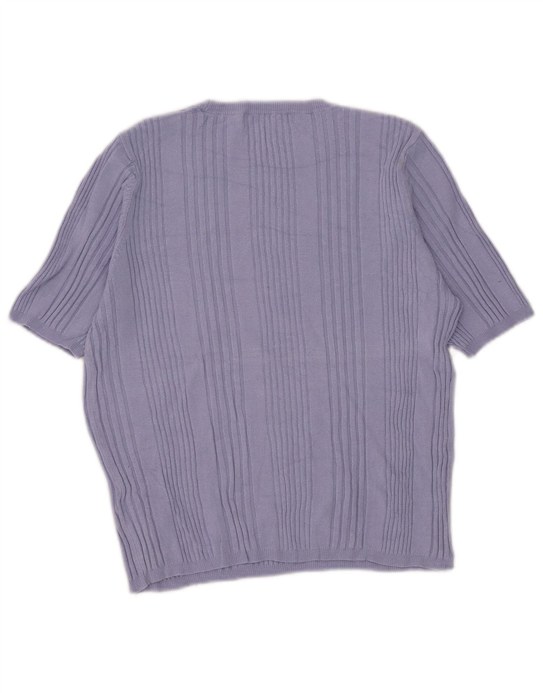 Marks & Spencer Womens Short Sleeve Crew Neck Jumper Sweater UK 14 Medium B