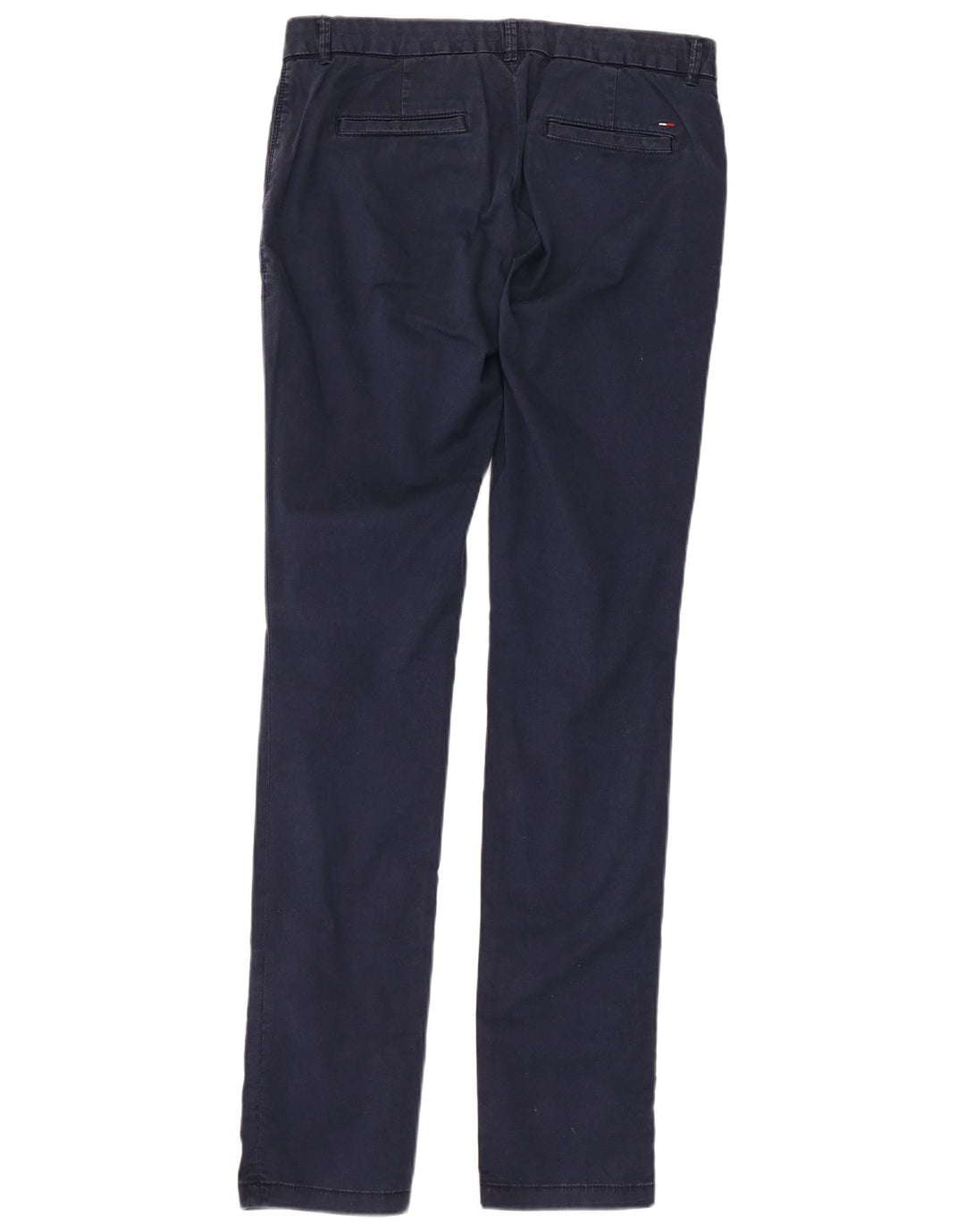 TOMMY HILFIGER Womens Slim Suit Trousers W28 L34 Navy Blue Cotton