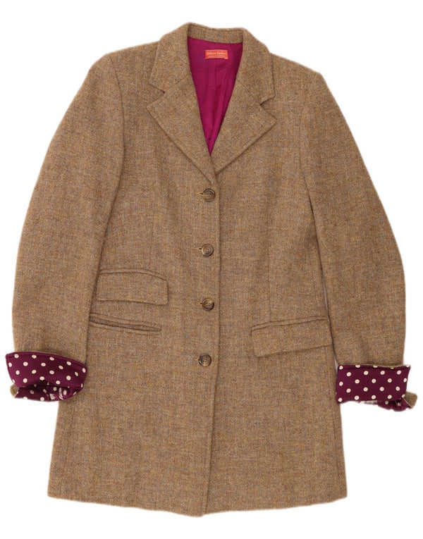 Vintage Womens Overcoat IT 42 Medium Beige