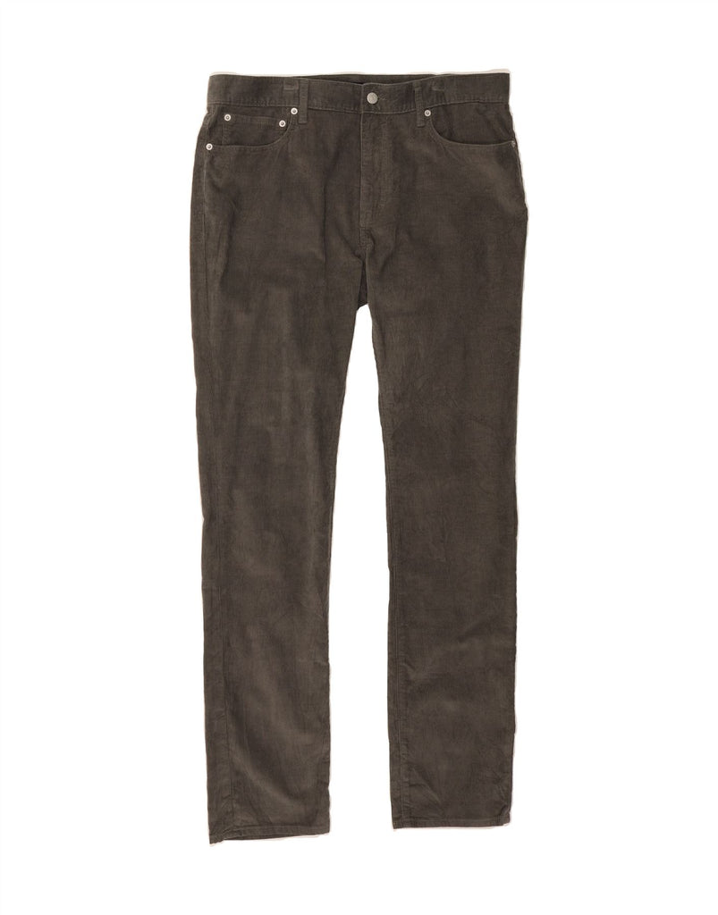 J. CREW Mens Flex Slim Corduroy Trousers W34 L34 Grey Cotton Vintage J. Crew and Second-Hand J. Crew from Messina Hembry 