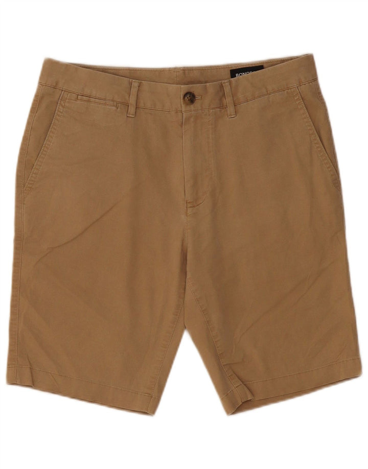 BONOBOS Mens Chino Shorts W30 Medium Beige Cotton