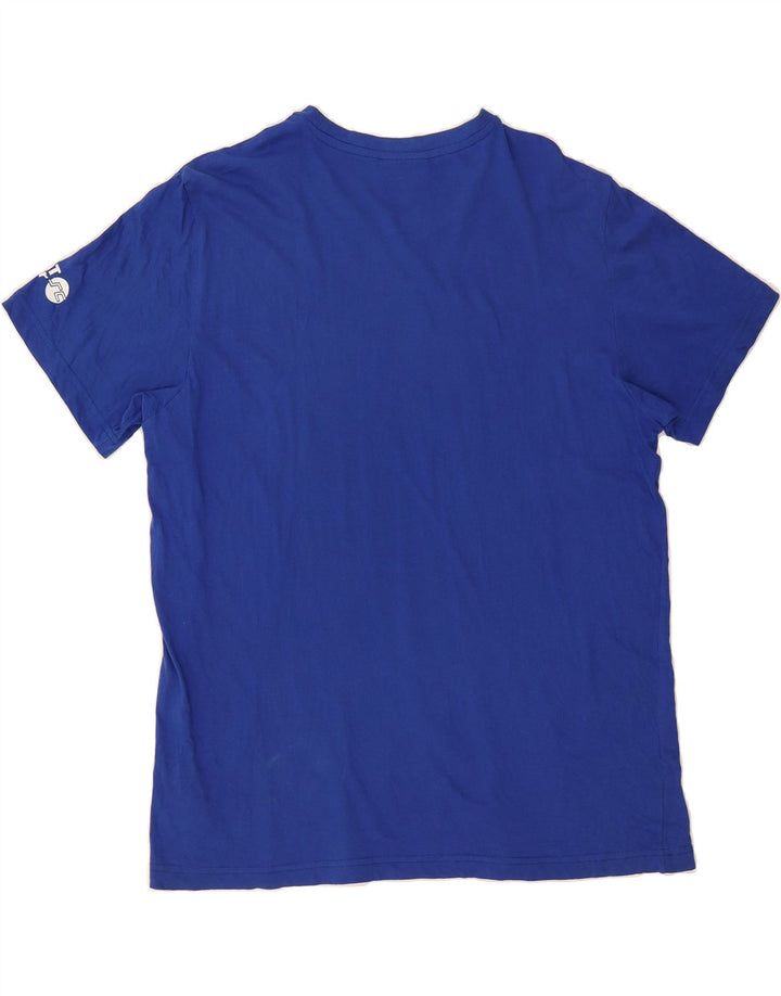 LOTTO Mens Graphic T-Shirt Top XL Blue Cotton Vintage Lotto and Second-Hand Lotto from Messina Hembry 