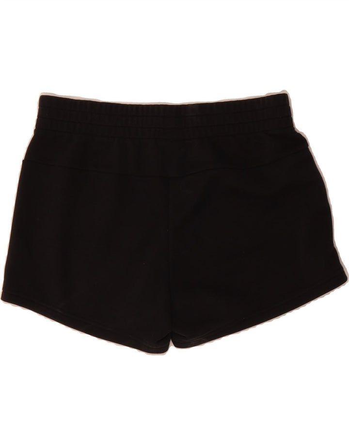 ADIDAS Womens Graphic Sport Shorts UK 12/14 Medium  Black Vintage Adidas and Second-Hand Adidas from Messina Hembry 