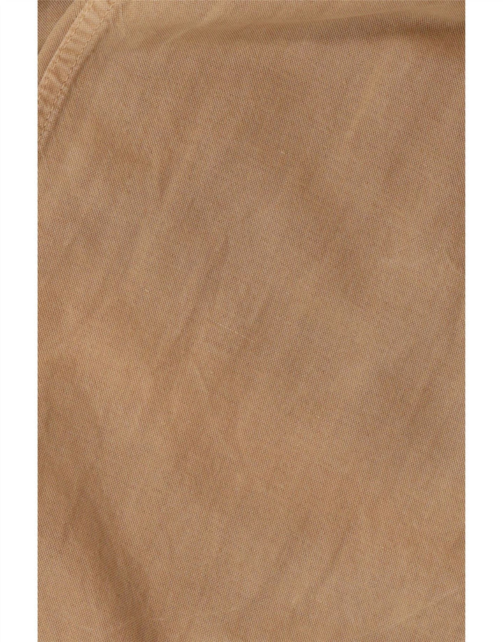 ZARA Womens Straight Cargo Trousers EU 40 Medium W30 L30 Beige Lyocell