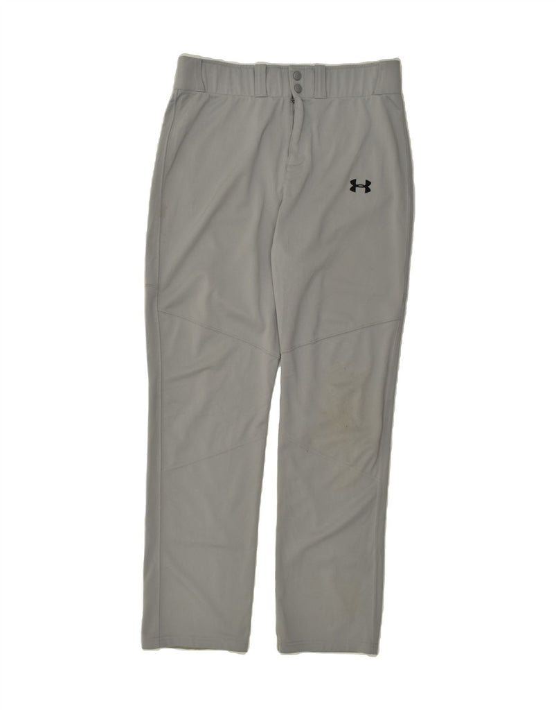 UNDER ARMOUR Mens Heat Gear Tracksuit Trousers Large Grey Polyester Vintage Under Armour and Second-Hand Under Armour from Messina Hembry 