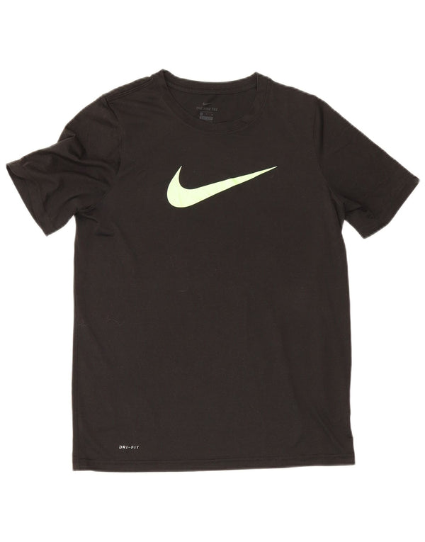Nike Womens Dri Fit Graphic T-Shirt Top UK 18 XL Black