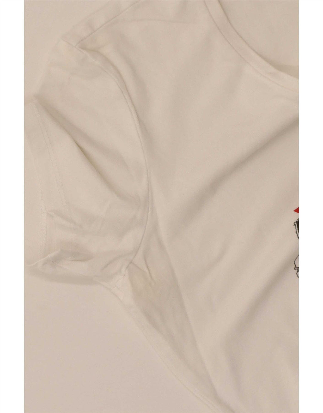 Guess Womens Graphic T-Shirt Top UK 12 Medium White