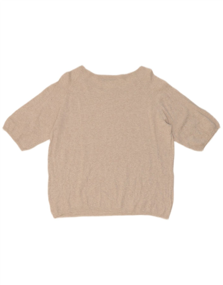 Zara Womens Oversized Blouse Top UK 10 Small Beige