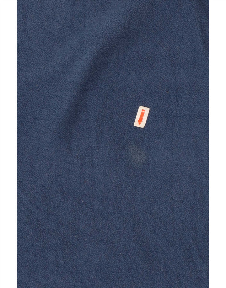 Marks & Spencer Mens Fleece Top Long Sleeve Medium Blue Polyester