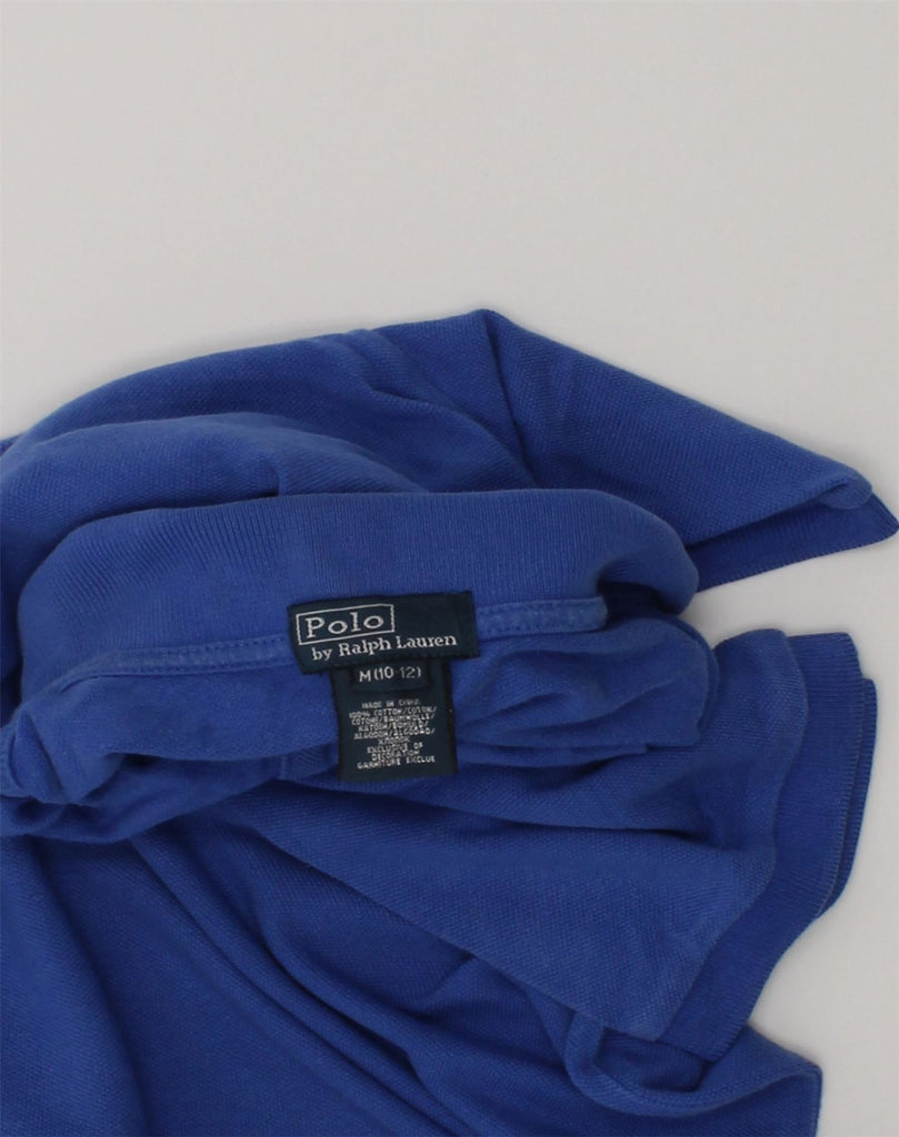 POLO RALPH LAUREN Boys Polo Shirt 10-11 Years Medium Blue Cotton | Vintage Polo Ralph Lauren | Thrift | Second-Hand Polo Ralph Lauren | Used Clothing | Messina Hembry 