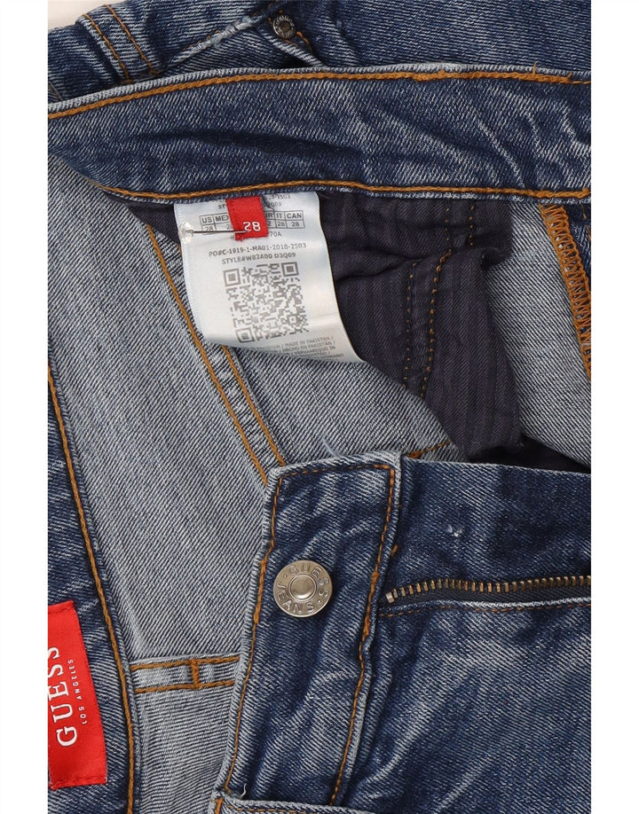 GUESS Womens Distressed Slim Jeans W28 L26 Blue Cotton Vintage Guess and Second-Hand Guess from Messina Hembry 