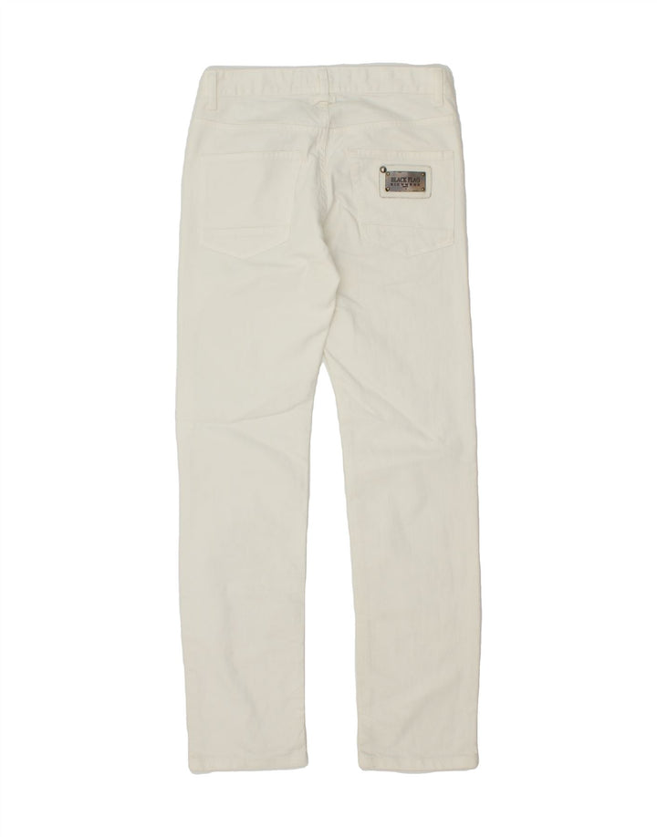 RICHMOND Womens Slim Casual Trousers W29 L32 White Cotton Vintage Richmond and Second-Hand Richmond from Messina Hembry 