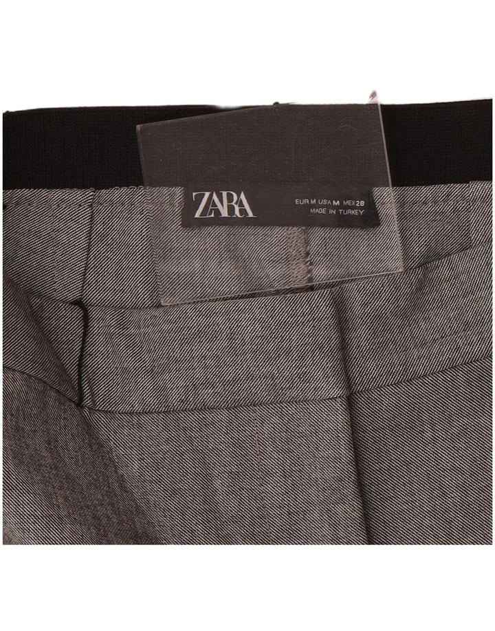 Zara Womens Slim Suit Trousers Medium W28 L28 Grey