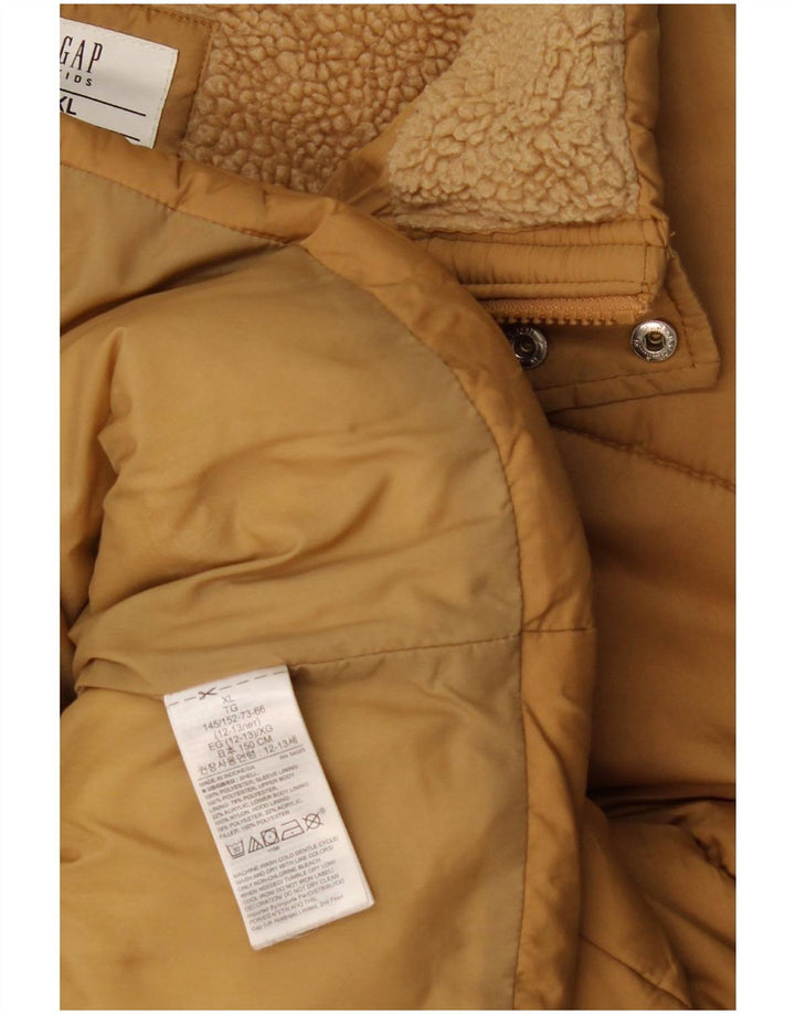 Gap Boys Padded Jacket 12-13 Years XL Beige Polyester