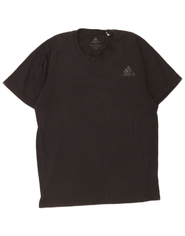 Adidas Mens Climalite T-Shirt Top Small Black Polyester