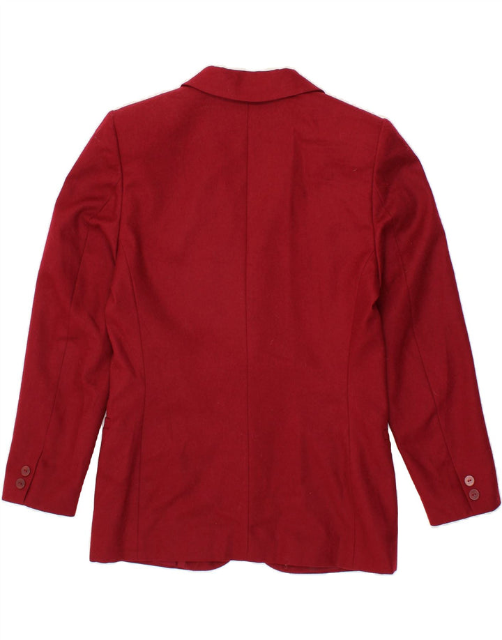 DIANA BENTALLS Womens 2 Button Blazer Jacket UK 10 Small Red Wool Vintage Diana Bentalls and Second-Hand Diana Bentalls from Messina Hembry 