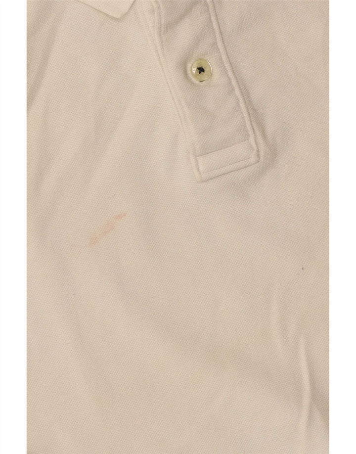 Crew Clothing Mens Polo Shirt Medium Off White Cotton