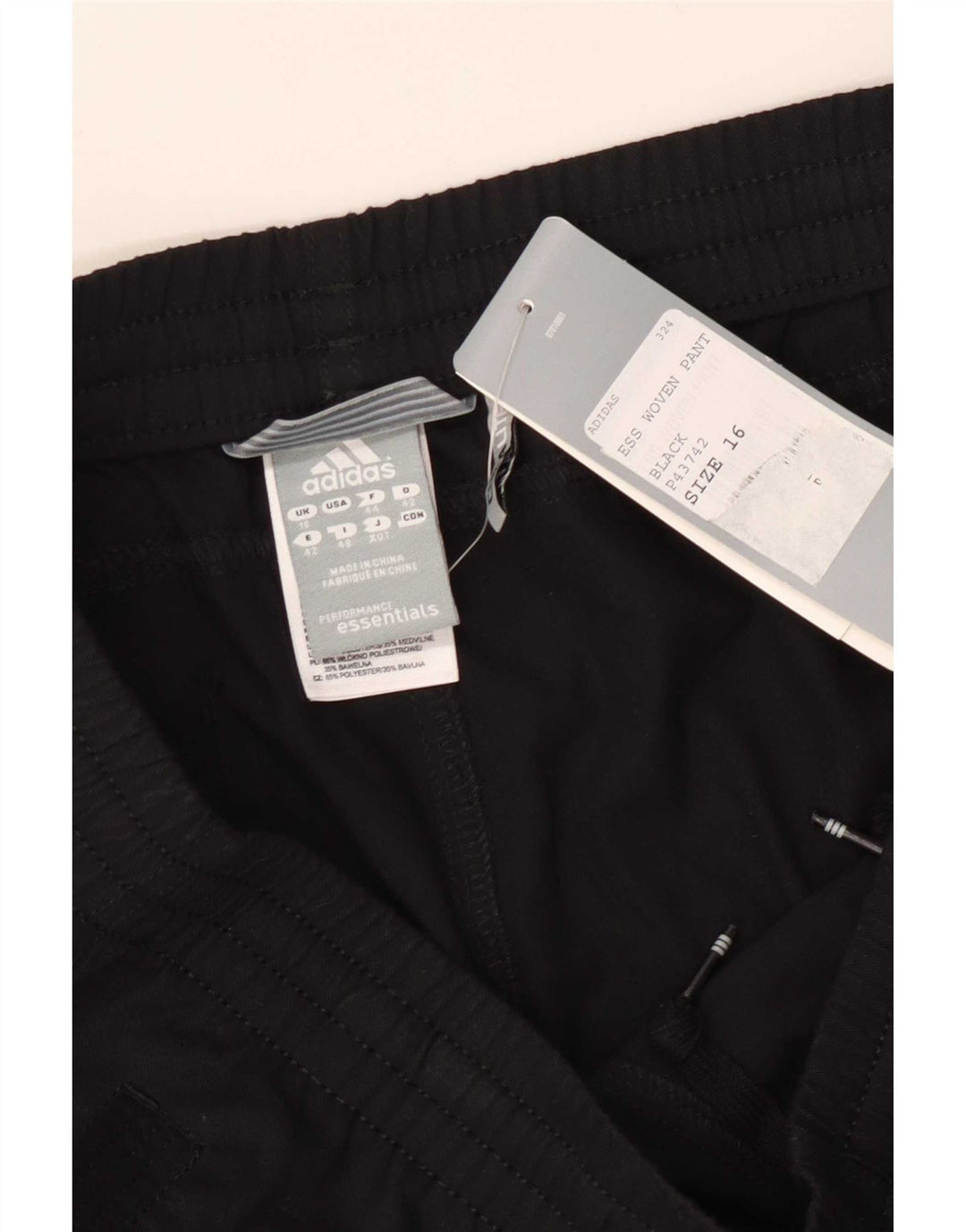 Adidas Womens Climalite Regular Bootcut Trousers UK 16 Large W34 L31 Black