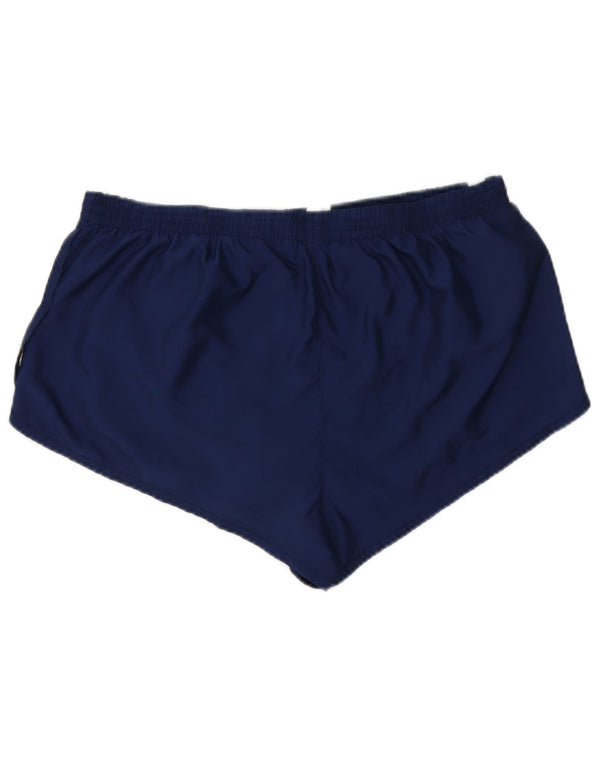 ADIDAS Womens Sport Shorts UK 18 XL Navy Blue Colourblock Polyester