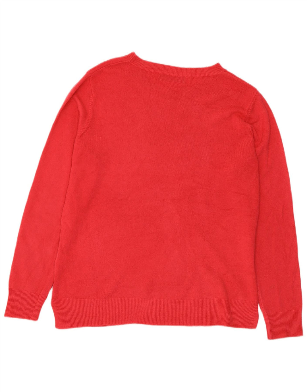 Marks & Spencer Womens Crew Neck Jumper Sweater UK 12 Medium Pink Acrylic
