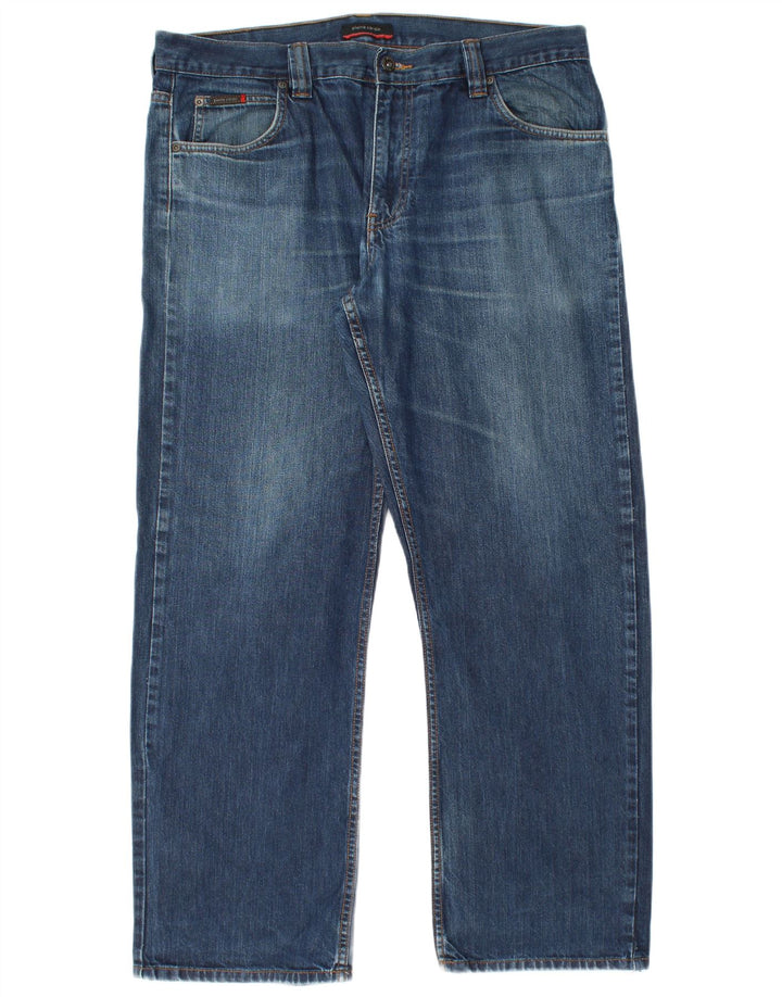 Pierre Cardin Mens Straight Jeans W38 L30 Blue Cotton