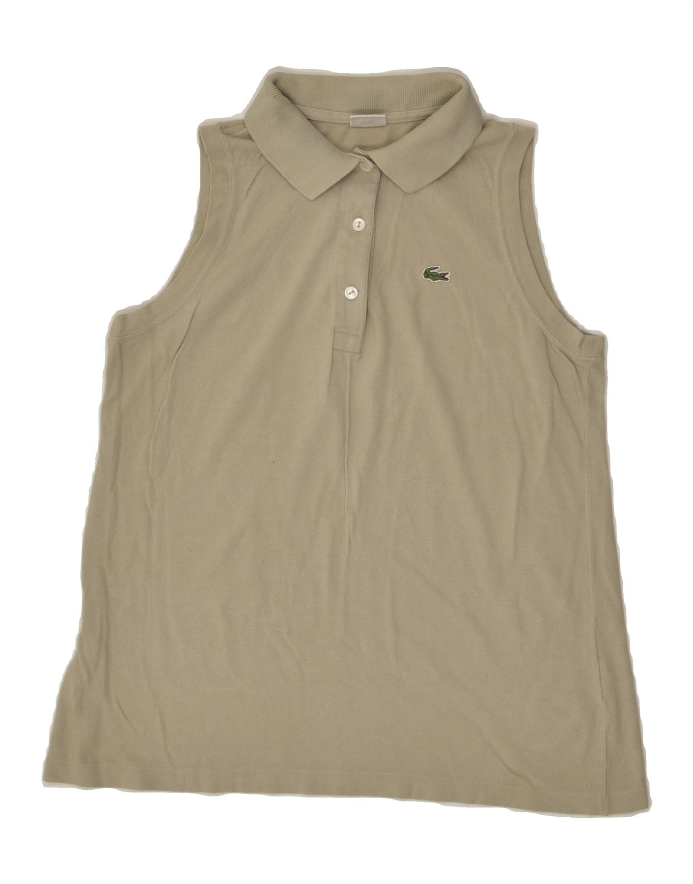 Polo sans manches LACOSTE pour femme taille 42 beige grand