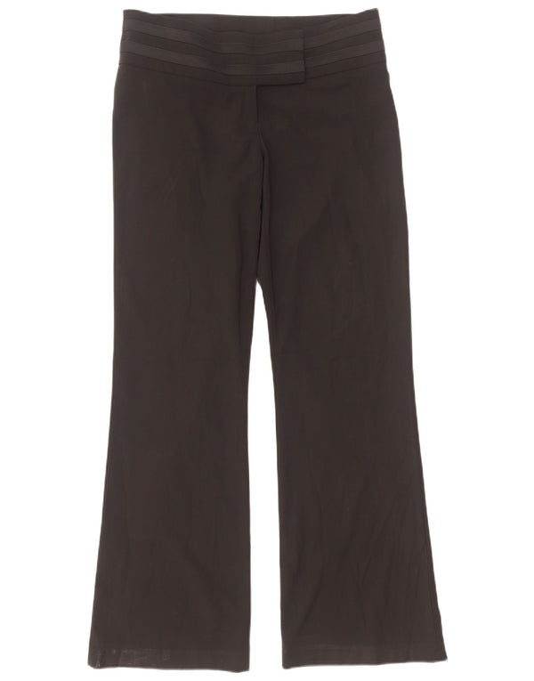Oasis Womens Low Waist Bootcut Suit Trousers UK 10 Small W32 L31 Black