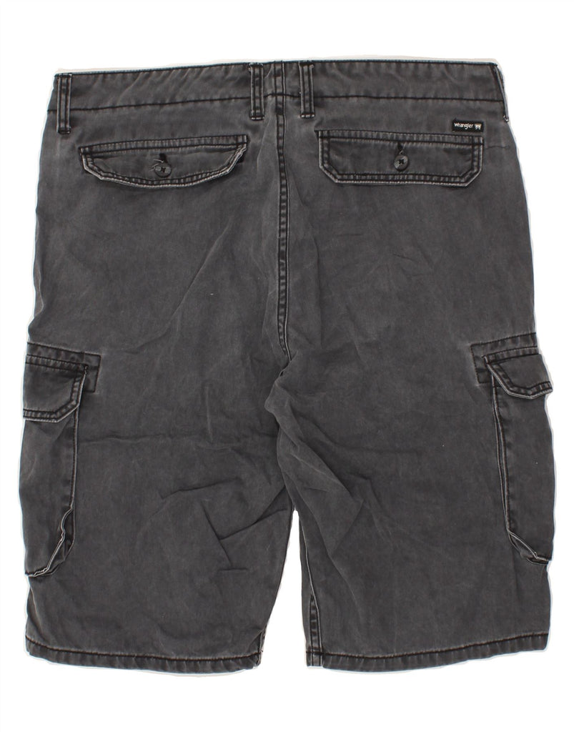 WRANGLER Mens Cargo Shorts W34 Large  Grey Cotton | Vintage Wrangler | Thrift | Second-Hand Wrangler | Used Clothing | Messina Hembry 