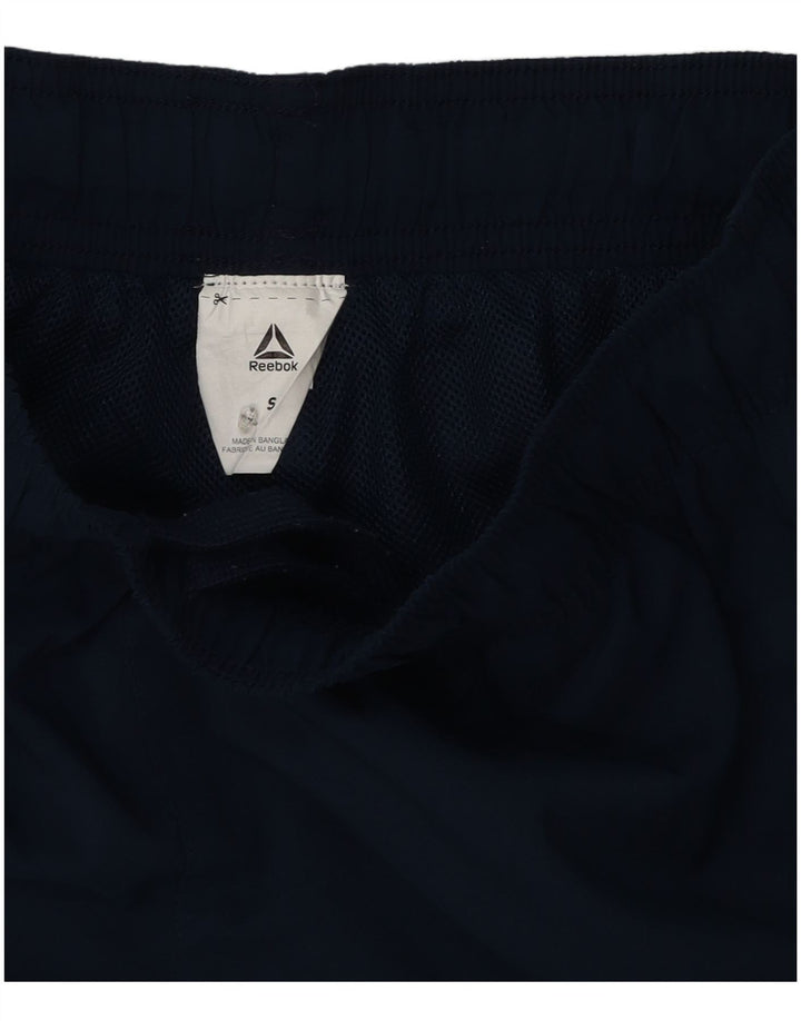 Reebok Mens Sport Shorts Small  Navy Blue Polyester