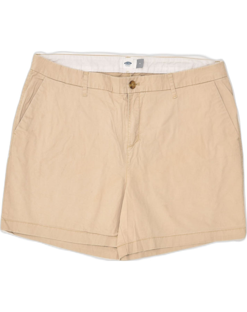 OLD NAVY Womens Chino Shorts US 14 XL W38 Beige Cotton | Vintage Old Navy | Thrift | Second-Hand Old Navy | Used Clothing | Messina Hembry 