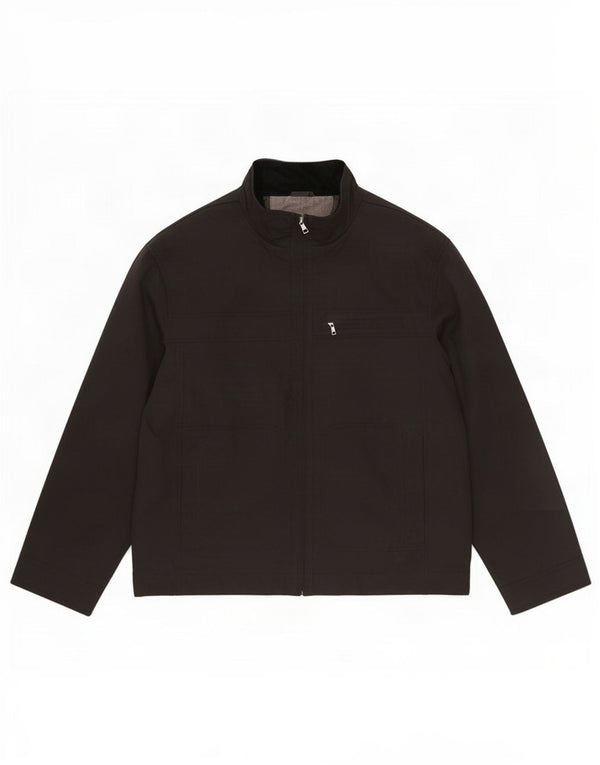 Marks & Spencer Mens Autograph Bomber Jacket UK 42 XL Black Polyamide
