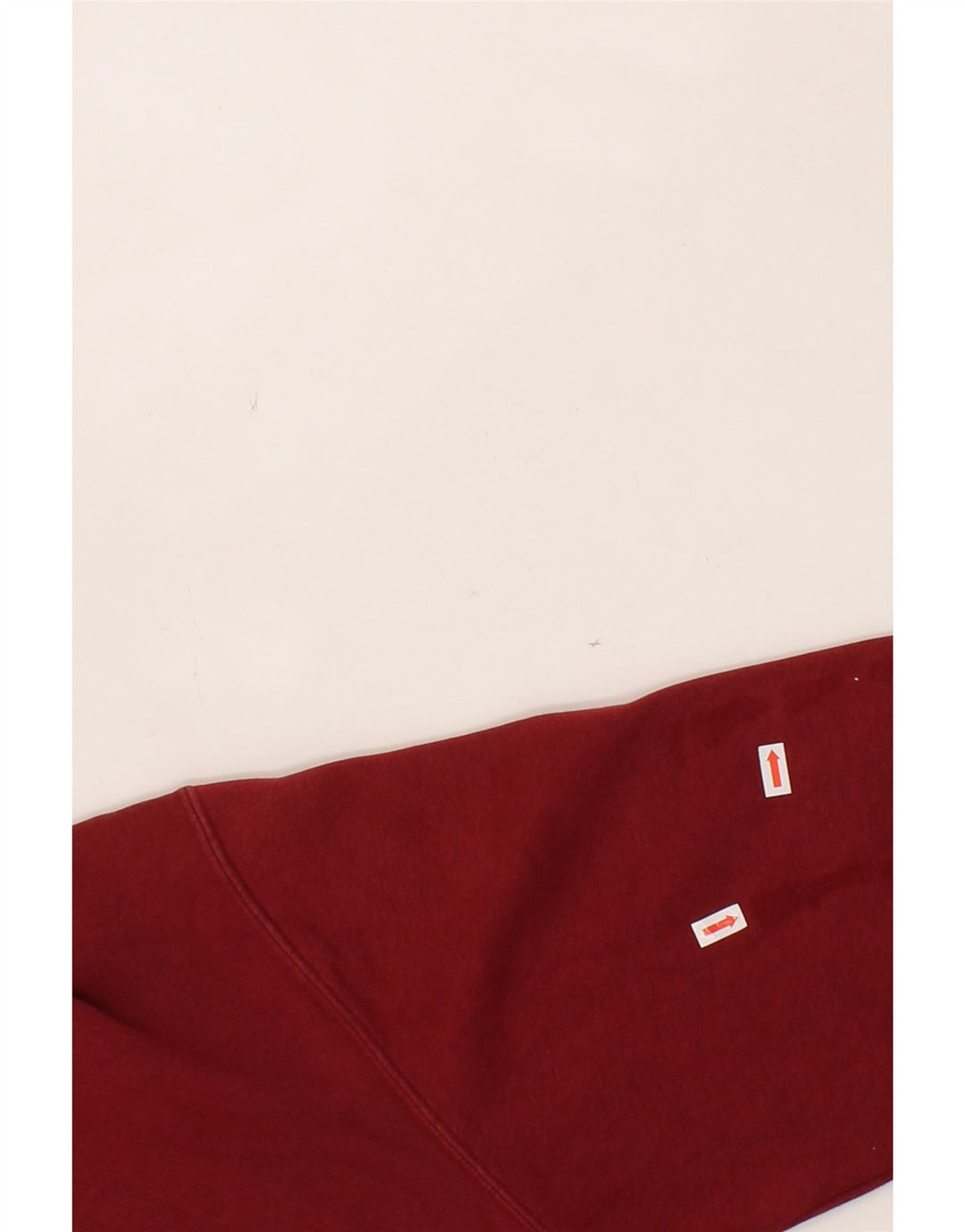 NIKE Womens Oversized Graphic Hoodie Jumper UK 14 Medium Red Cotton Vintage Nike and Second-Hand Nike from Messina Hembry 