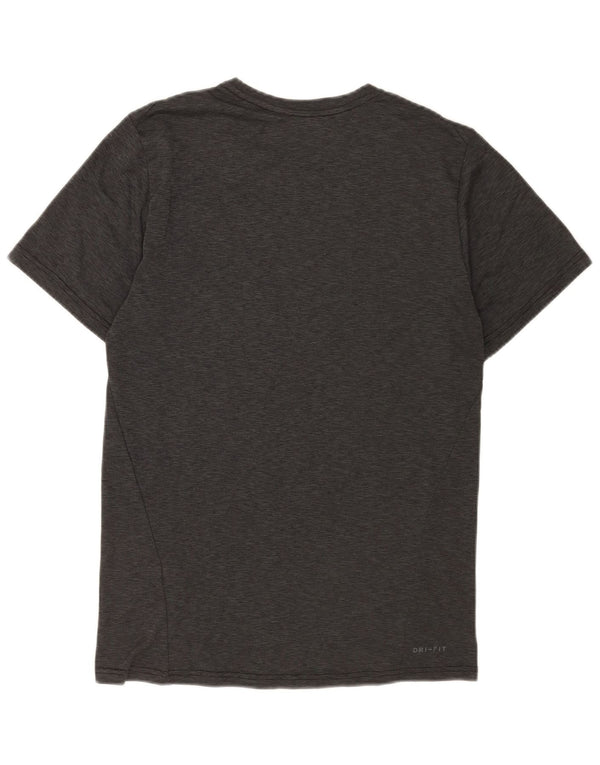 Nike Mens Dri Fit T-Shirt Top Small Grey Polyester