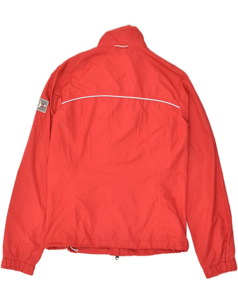 SERGIO TACCHINI Womens Bomber Jacket IT 42 Medium Red Polyester | Vintage Sergio Tacchini | Thrift | Second-Hand Sergio Tacchini | Used Clothing | Messina Hembry 