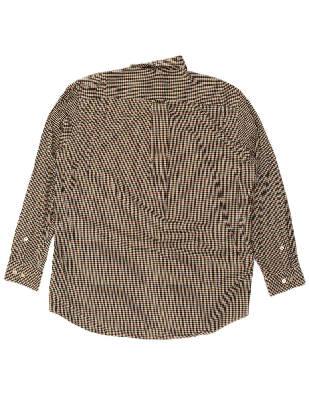Orvis Mens Tall Shirt XL Multicoloured Gingham Cotton