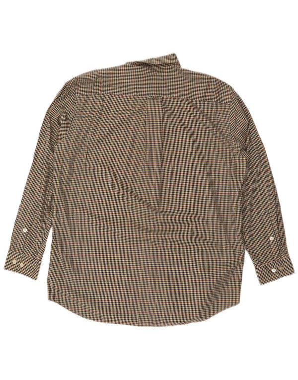 Orvis Mens Tall Shirt XL Multicoloured Gingham Cotton