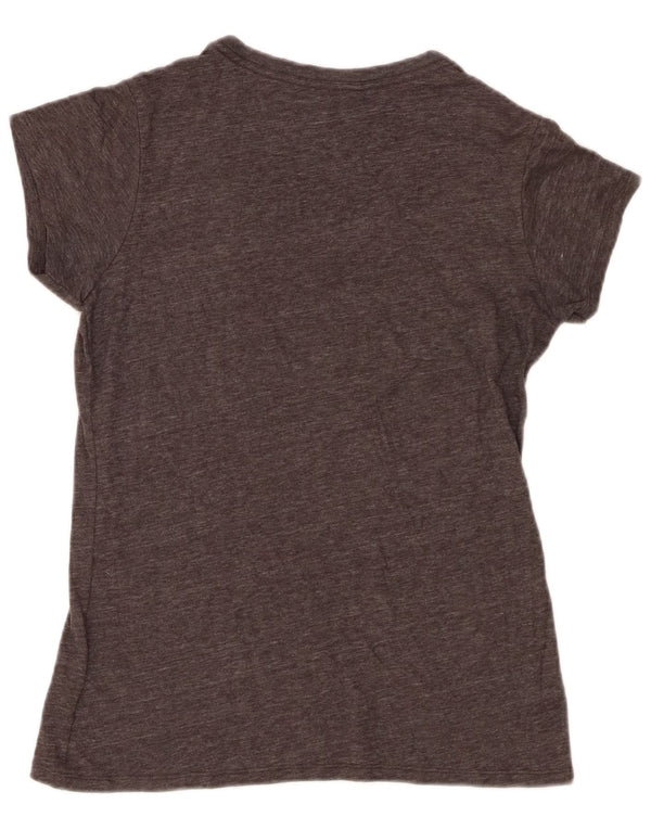 The North Face Womens Slim Fit Graphic T-Shirt Top UK 10 Small Grey Flecked