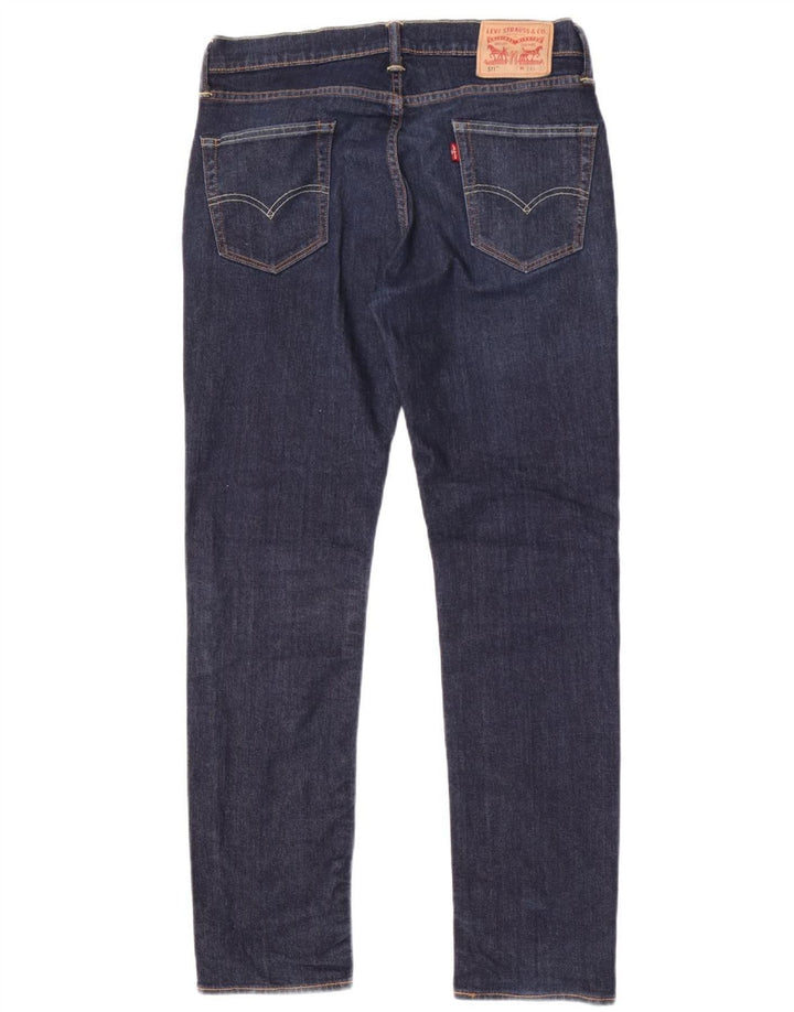 Levi's Mens 511 Slim Jeans W34 L32 Navy Blue Cotton