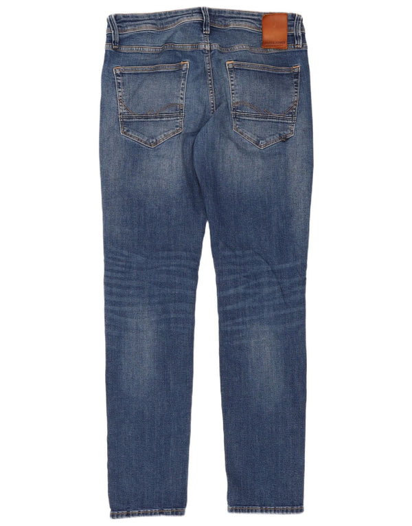 Jack & Jones Mens GLENN Slim Jeans W32 L32 Blue Cotton