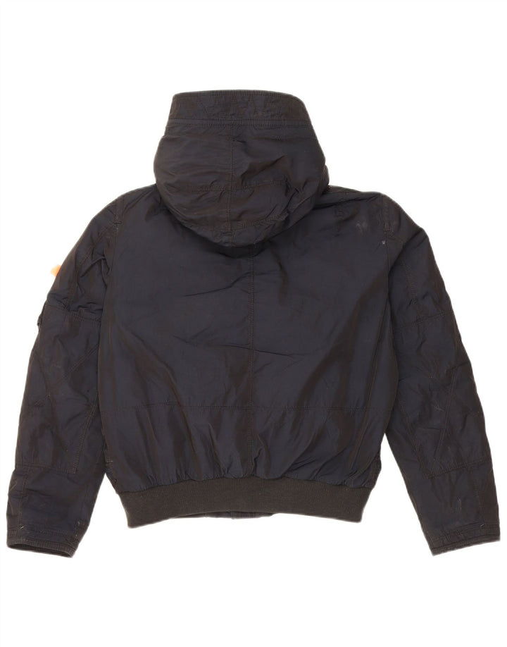 Parajumpers Boys Hooded Padded Jacket 11-12 Years Small Navy Blue Polyester