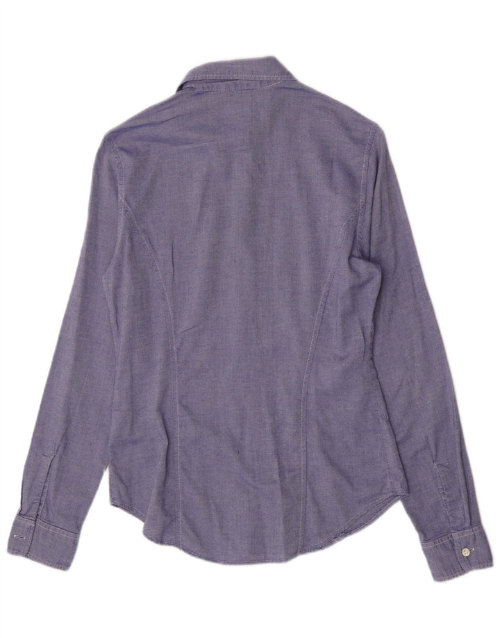 Max & Co. Womens Shirt UK 12 Medium Blue Cotton